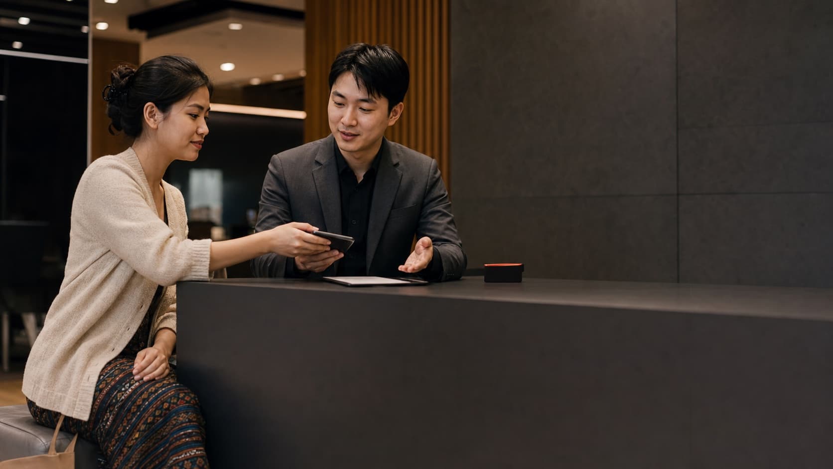 A customer preparing to switch their mobile service